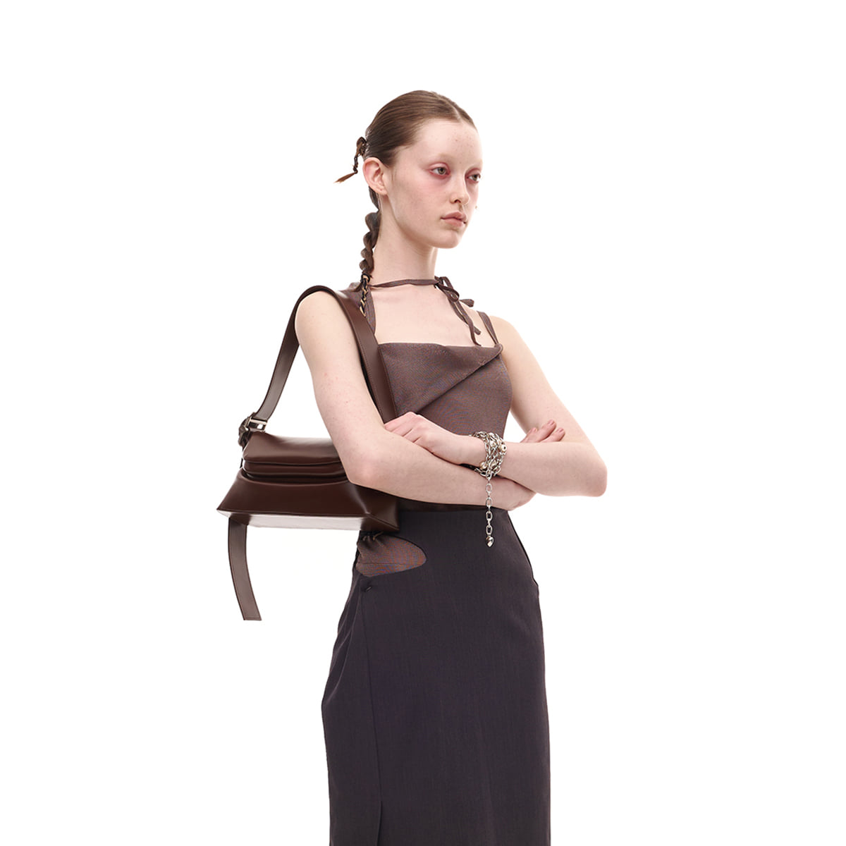Osoi Folder brot bag smooth chocolate brown leather | Pipe and Row Seattle