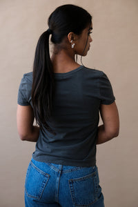 Asher Noe baby tee t-shirt vintage black USA | Pipe and Row Seattle