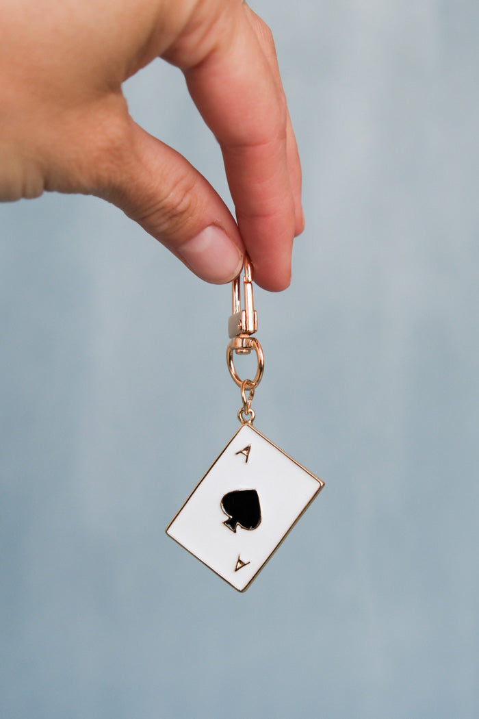 ACE OF SPADES BAG CHARM