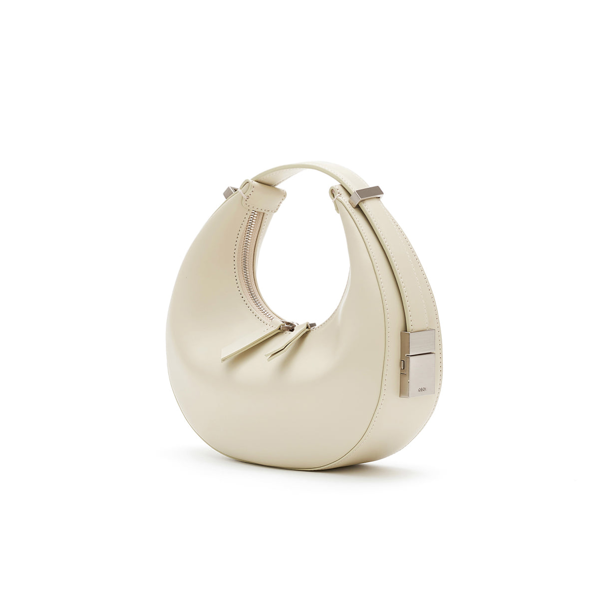 Osoi crescent shaped Toni mini bag smooth cream leather | Pipe and Row