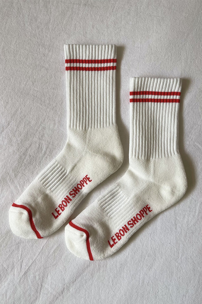 Le Bon Shoppe Boyfriend white socks WFH cozy | Pipe and Row Boutique Seattle
